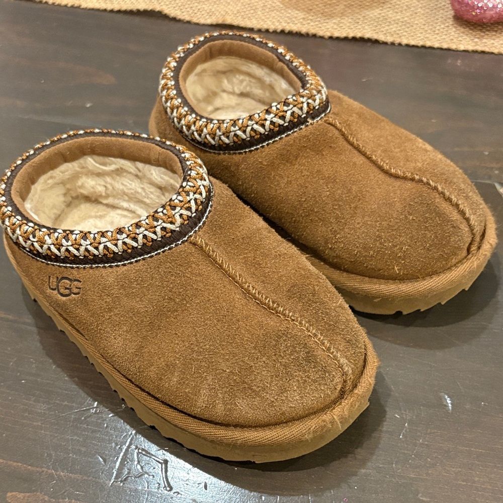 UGG Tan Suede Slip-On Shoes
